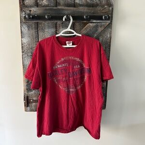 Men's 2014 Harley Davidson Silverton Colorado T-Shirt Burgundy
